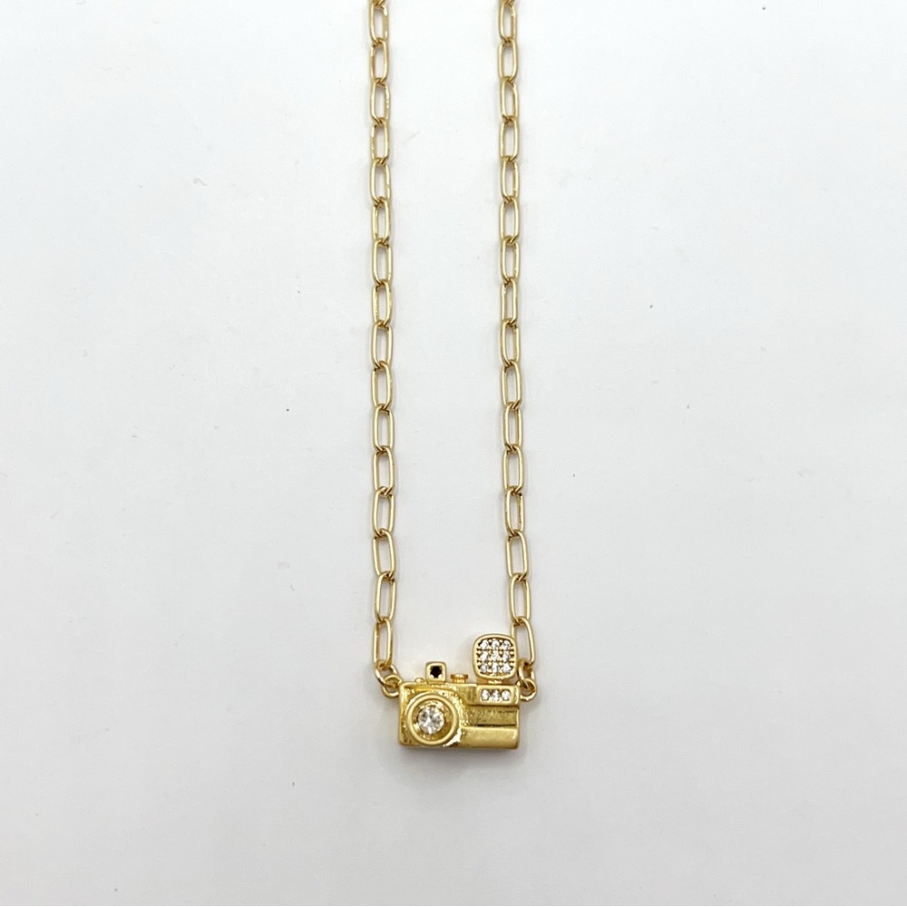 KS891-Kate Spade camera necklace